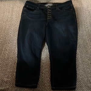 Dark Wash Denim Crops